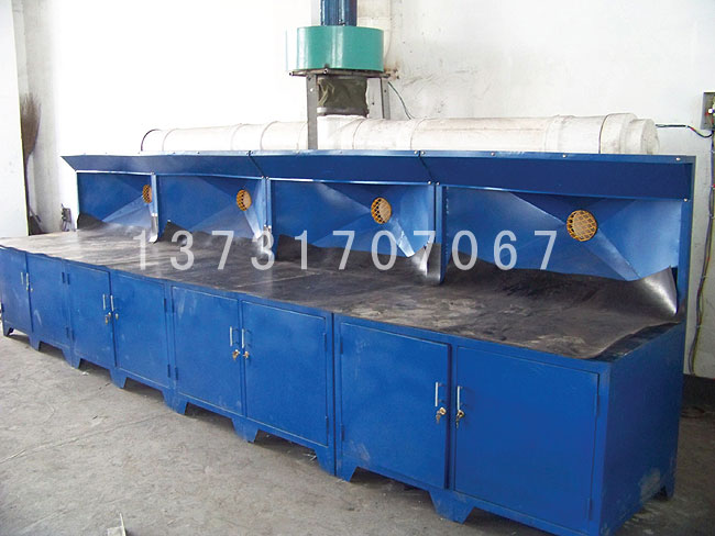 天津金屬制品廠王經理定購的打磨臺和布袋除塵器已發(fā)貨